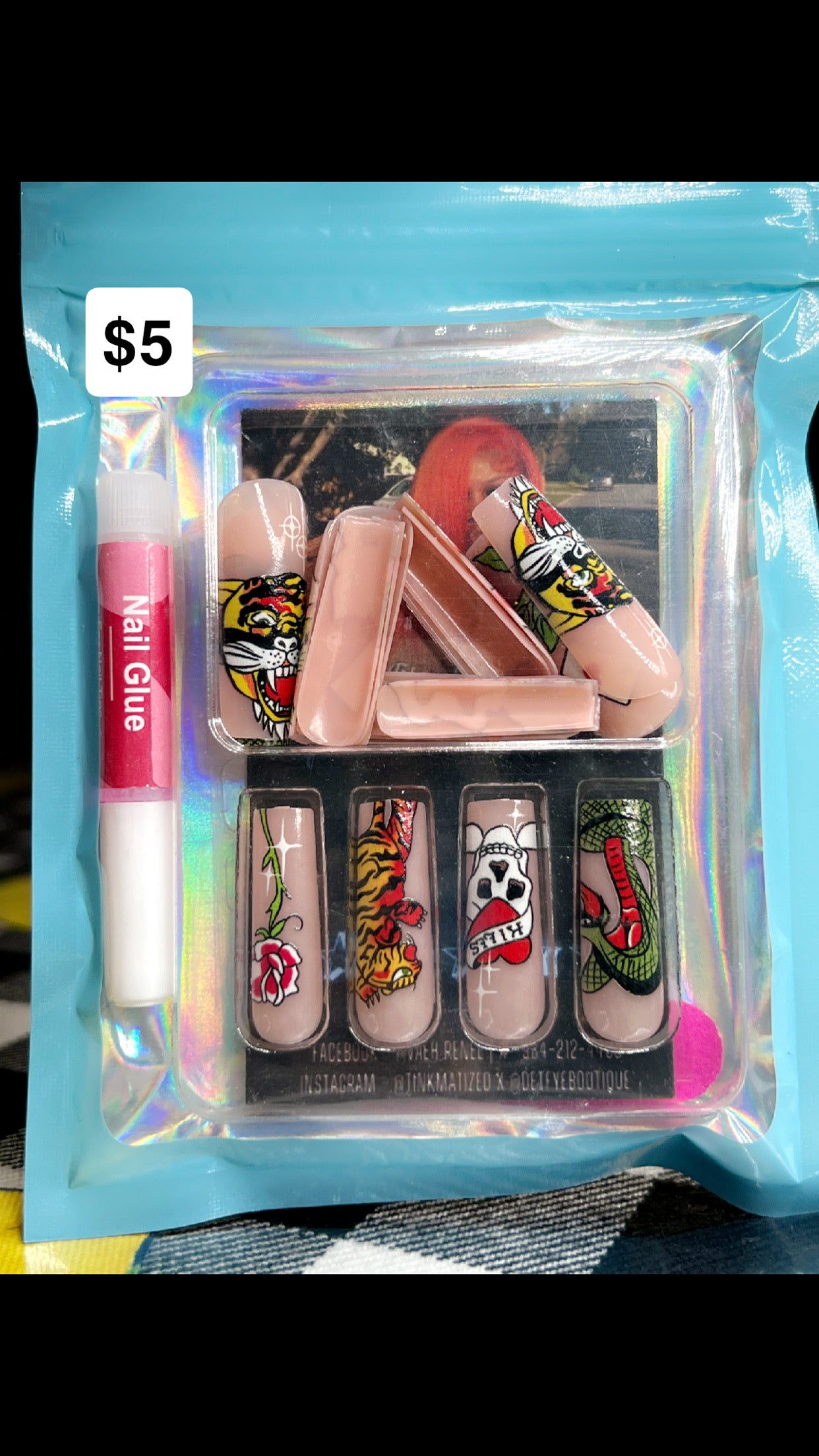 press on nails 🫶🏾- please pay attention