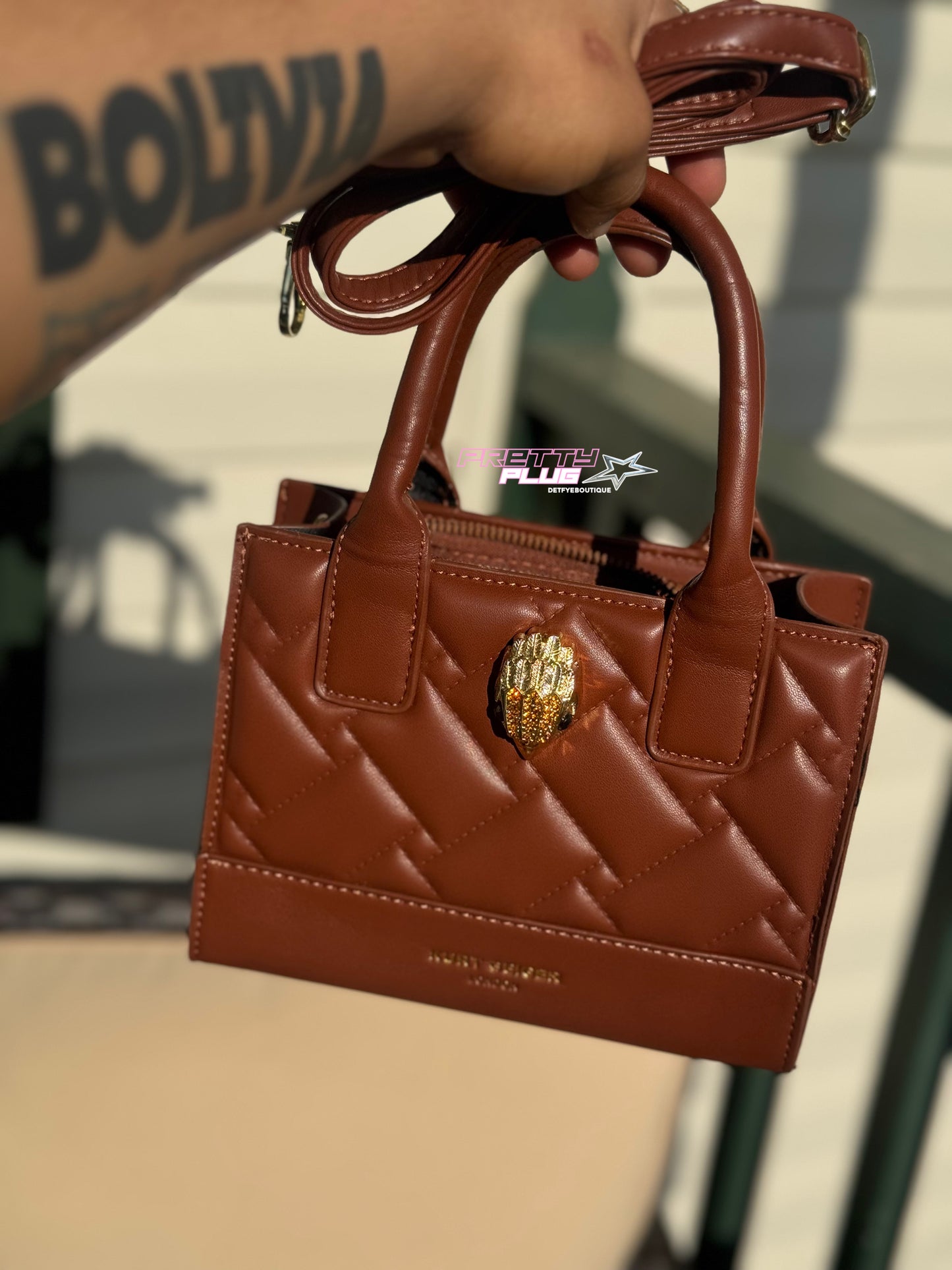brown kurt geiger bag 🤎