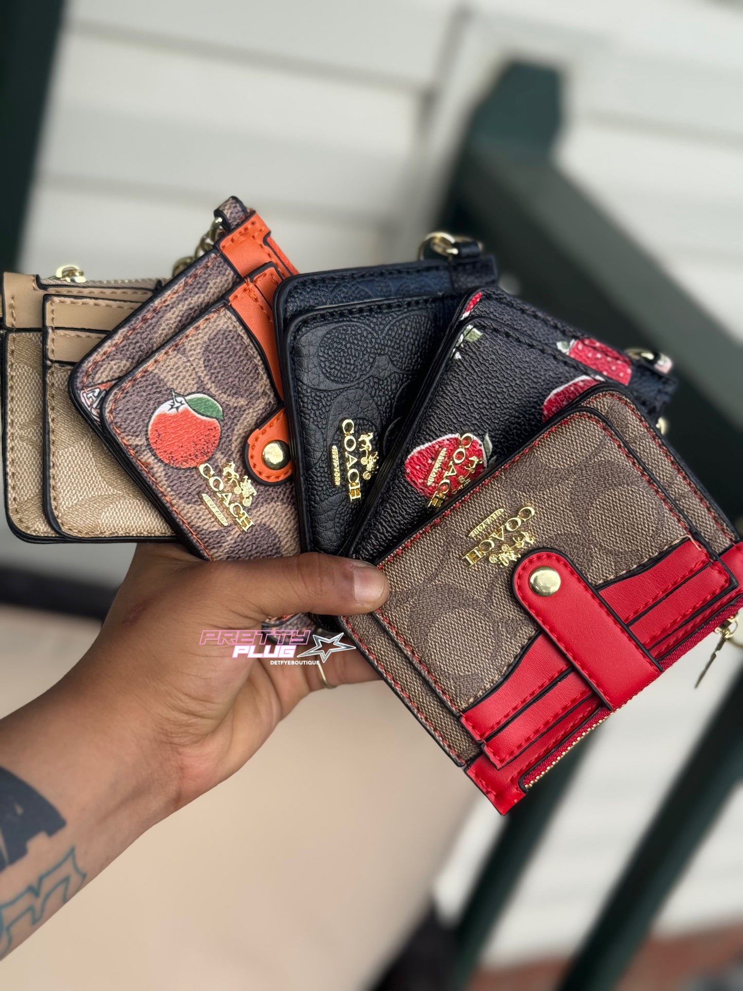 coach card holders.