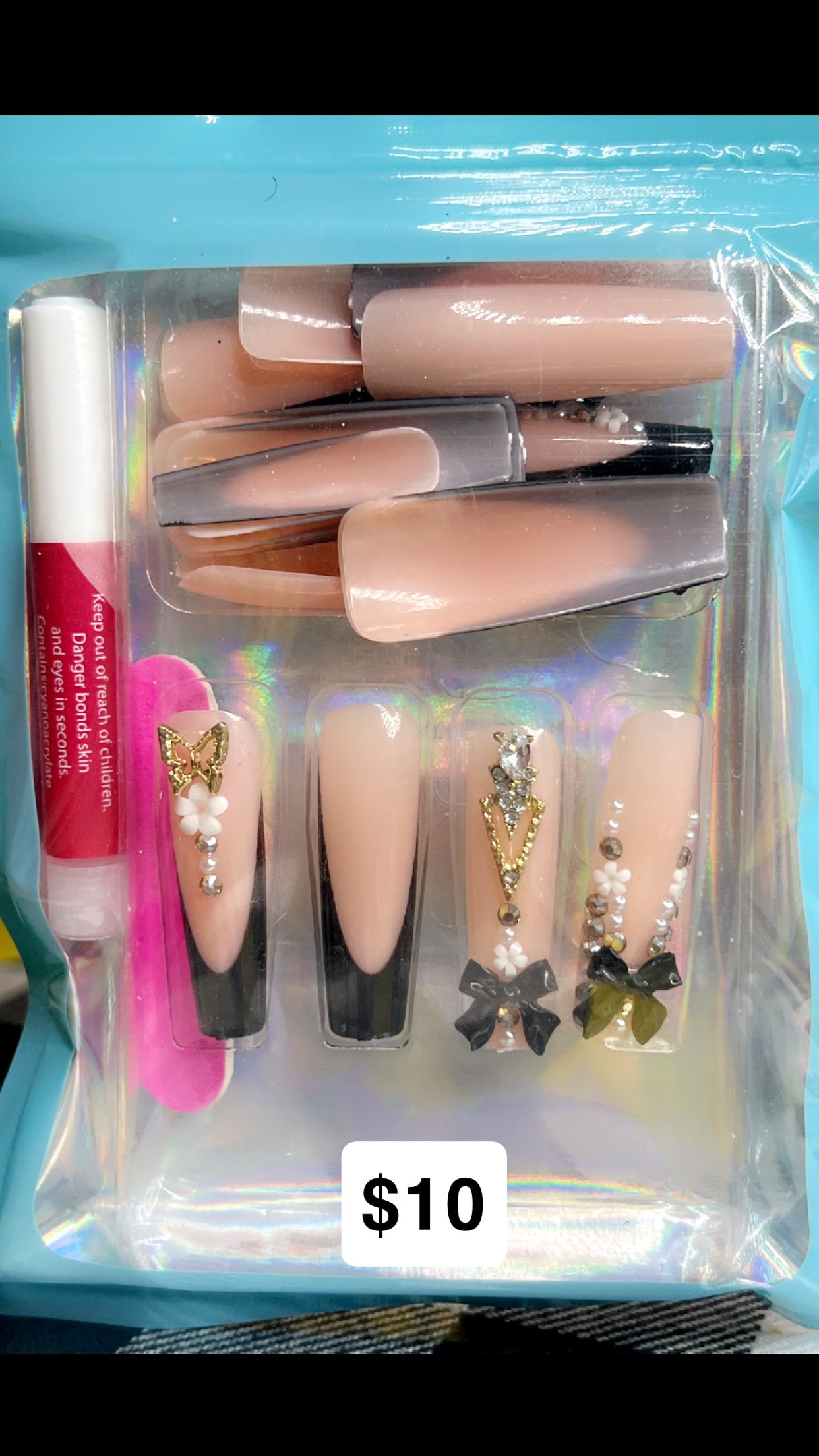 press on nails 🫶🏾- please pay attention