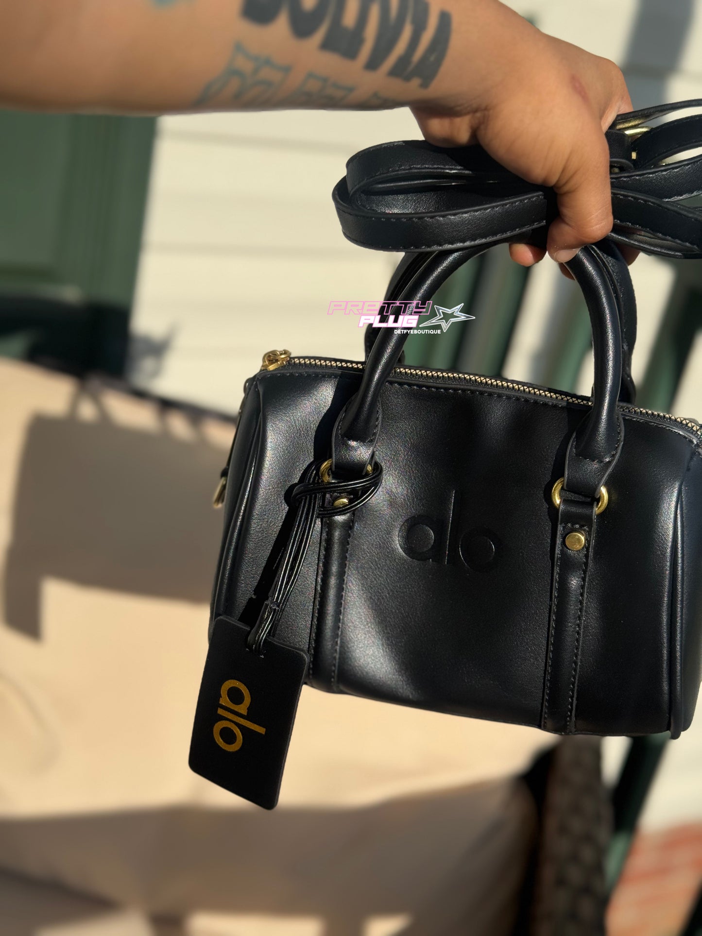 black alo mini duffle 🖤