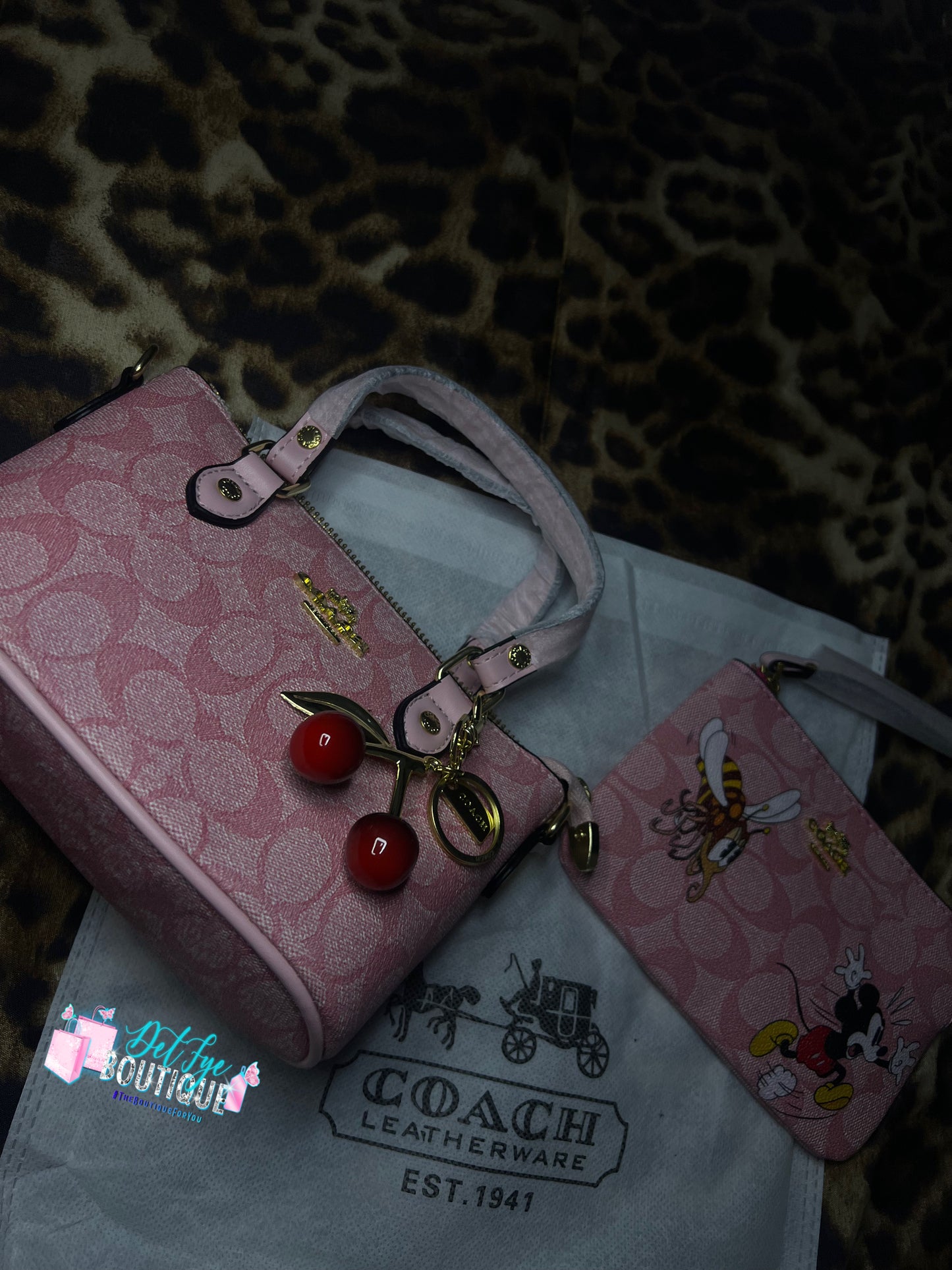 💗 Pink Coach Cutie x 💗🎀🐭 Minnie Pink Luxe