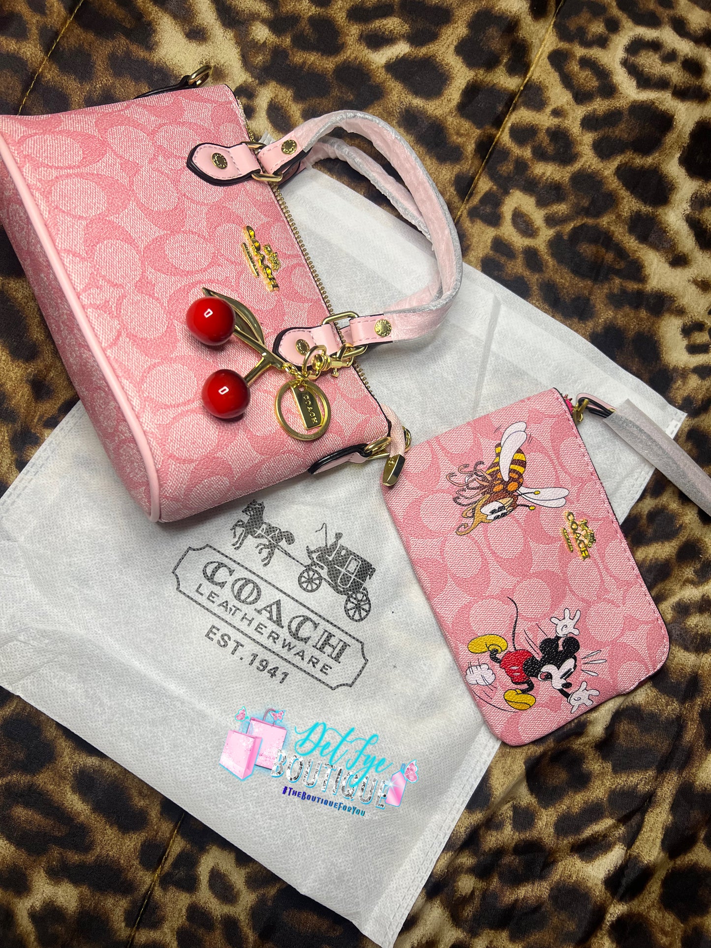 💗 Pink Coach Cutie x 💗🎀🐭 Minnie Pink Luxe