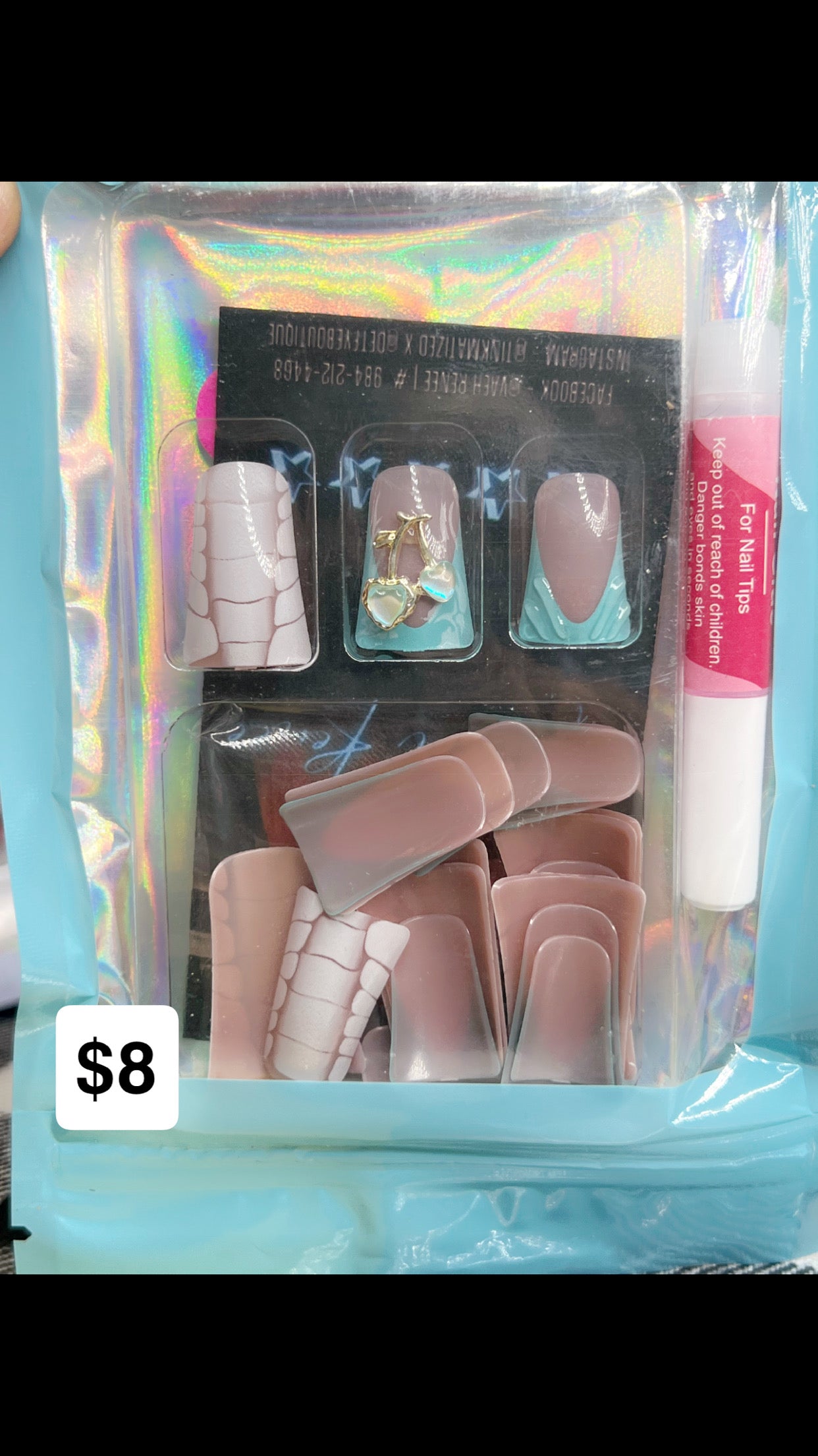 press on nails 🫶🏾- please pay attention